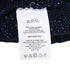 Women's A.P.C Cable Knit Sweater in Navy Blue Wool