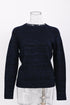 Women's A.P.C Cable Knit Sweater in Navy Blue Wool