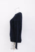 Women's A.P.C Cable Knit Sweater in Navy Blue Wool