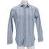 Men's Etro Striped Buttin Down Shirt in Light Blue Cotton