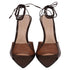 Women's Gianvito Rossi Skye 85 Heels in Brown Patent Leather