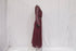 Women's Saloni Jacqui B Belted Chiffon Dress in Burgundy Silk
