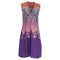 Women's Etro Sleeveless V-neck A-Line Dress in Multicolor Poylamide