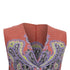 Women's Etro Sleeveless V-neck A-Line Dress in Multicolor Poylamide