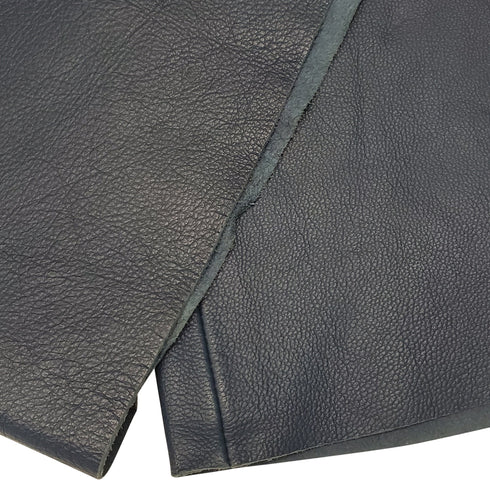 Women's Celine High Waist Trousers in Navy Blue Leather