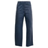 Women's Celine High Waist Trousers in Navy Blue Leather