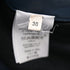 Women's Celine High Waist Trousers in Navy Blue Leather