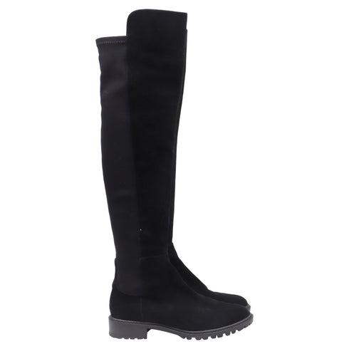 Women's Stuart Weitzman Knee-High Boots in Black Suede