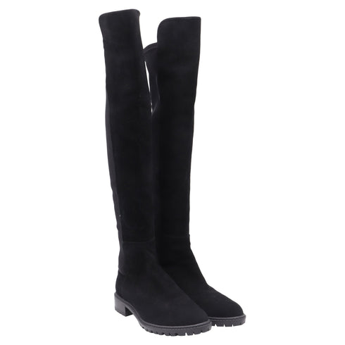 Women's Stuart Weitzman Knee-High Boots in Black Suede