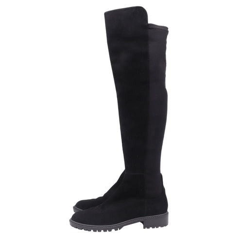 Women's Stuart Weitzman Knee-High Boots in Black Suede