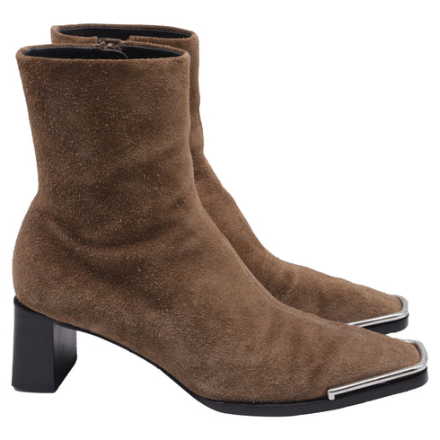 Women's Alexander Wang Ankle Boots in Brown Suede