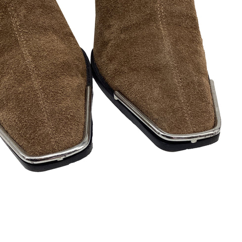 Women's Alexander Wang Ankle Boots in Brown Suede