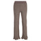 Women's Acne Studios Ribbed-Knit Straight-Leg Pants in Brown Viscose