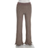 Women's Acne Studios Ribbed-Knit Straight-Leg Pants in Brown Viscose