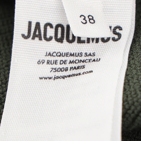 Women's Jacquemus Le Short Pralu Knit Shorts in Green Viscose