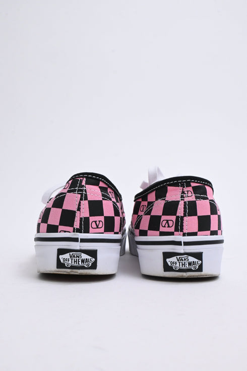 Women's Valentino Garavani x Vans VLogo Checkerboard-Print in Pink Canvas