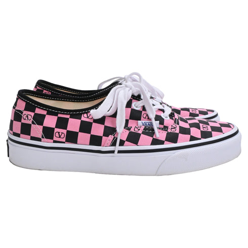 Women's Valentino Garavani x Vans VLogo Checkerboard-Print in Pink Canvas