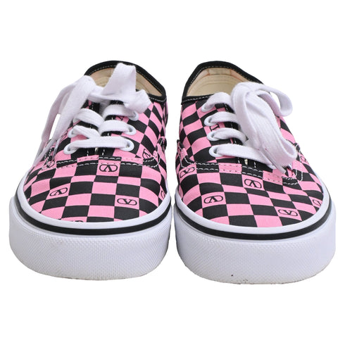 Women's Valentino Garavani x Vans VLogo Checkerboard-Print in Pink Canvas
