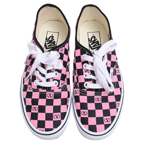 Women's Valentino Garavani x Vans VLogo Checkerboard-Print in Pink Canvas