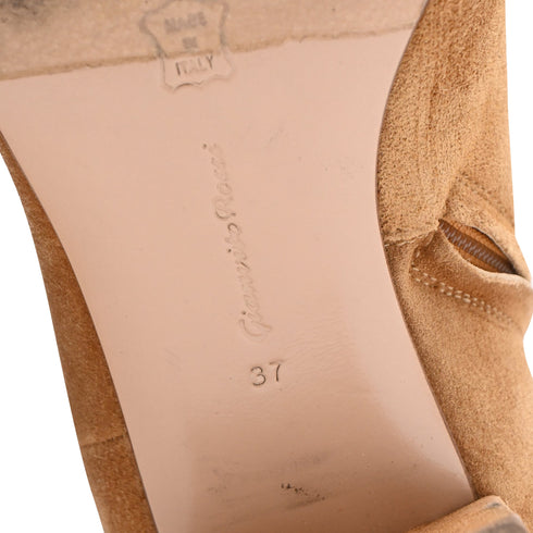 Women's Gianvito Rossi Joelle Ankle Boots in Brown Suede