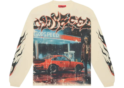 Godspeed Pit Stop L/S T-shirt Bone