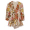 Women's Zimmermann Bonita Floral-Print Rompers in Multicolor Linen