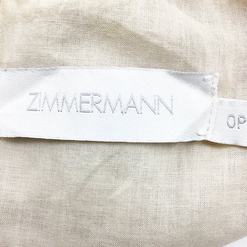 Women's Zimmermann Bonita Floral-Print Rompers in Multicolor Linen