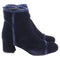 Women's Stuart Weitzman Raw-Edge Trim Boots in Blue Velvet