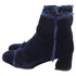 Women's Stuart Weitzman Raw-Edge Trim Boots in Blue Velvet