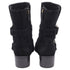 Women's Stuart Weitzman Britain Buckle Ankle Boots In Brown Suede