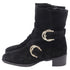 Women's Stuart Weitzman Britain Buckle Ankle Boots In Brown Suede