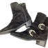 Women's Stuart Weitzman Britain Buckle Ankle Boots In Brown Suede