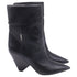 Women's Saint Laurent Niki 85 Wedge Ankle Boots in Black Leather