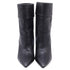 Women's Saint Laurent Niki 85 Wedge Ankle Boots in Black Leather
