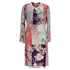 Women's Etro Floral Print V-neck Dress In Blue Viscose