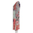 Women's Etro Floral Print V-neck Dress In Blue Viscose