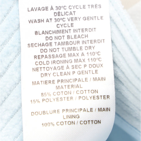 Women's See by Chloé Corduroy Cropped Pants in Light Blue Cotton