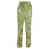 Women's Etro Paisley-Print Trousers in Green Silk
