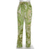 Women's Etro Paisley-Print Trousers in Green Silk