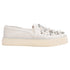 Women's Stuart Weitzman Decor Embellished Slip-On Platform Sneakers in White Leather