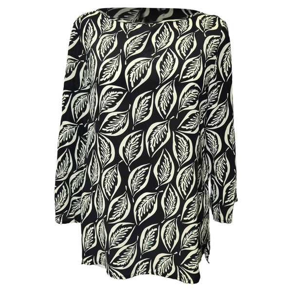 Women's Etro Leaf Print Dress in Multicolor Silk