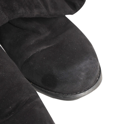 Women's Stuart Weitzman Knee Length Boots in Black Suede