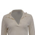 Women's Reformation Polo Sweater in Cream Merino Wool