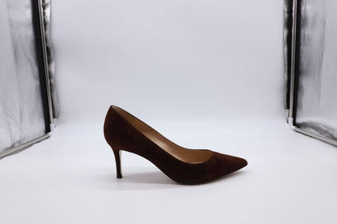 Women's Gianvito Rossi 70 Pumps in Brown Suede