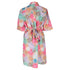 Women's Saloni Jeri Printed Mini Shirt Dress in Multicolor Silk
