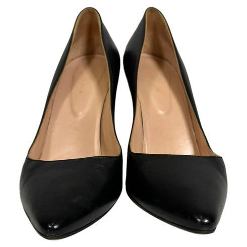 Women's Sergio Rossi Godiva Pumps in Black Leather