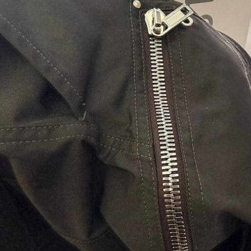Men's Rick Owens Zipped Cargo Pants in Black Polyester
