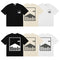 Rhude T-shirts Printed Cotton Crew Neck Short Sleeve Men and Women