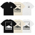 Rhude T-shirts Printed Cotton Crew Neck Short Sleeve Men and Women