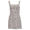 Women's Reformation Brigitte Floral-Print Mini Dress in Multicolor Linen